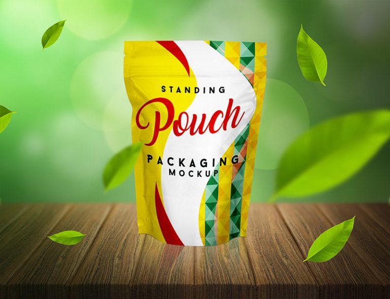 Download Free Standing Pouch Packaging Mockup PSD