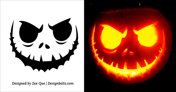 10 Free Scary Halloween Pumpkin Carving Stencils, Patterns & Ideas 2017 ...