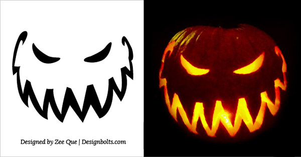 20 Free Scary Halloween Pumpkin Carving Stencils, Faces & Ideas 2017 ...