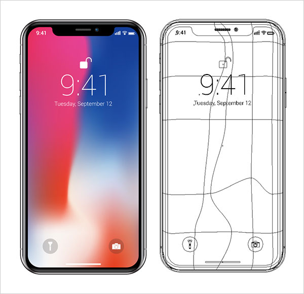 70 Free Apple Iphone X Sketch Psd Mockup Templates