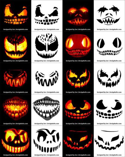 850+ Free Printable Halloween Pumpkin Carving Stencils, Patterns ...