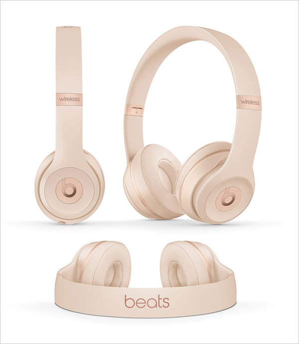 matte rose gold beats