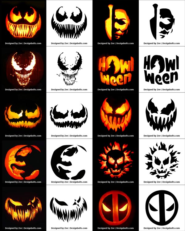 Pumpkin Carving Template Ideas - Printable Templates