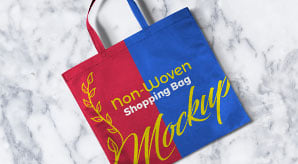 Download Free Non-Woven Shopping Bag Mockup PSD