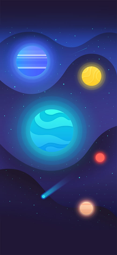 Cartoonish-Apple-iPhone-X-Wallpaper