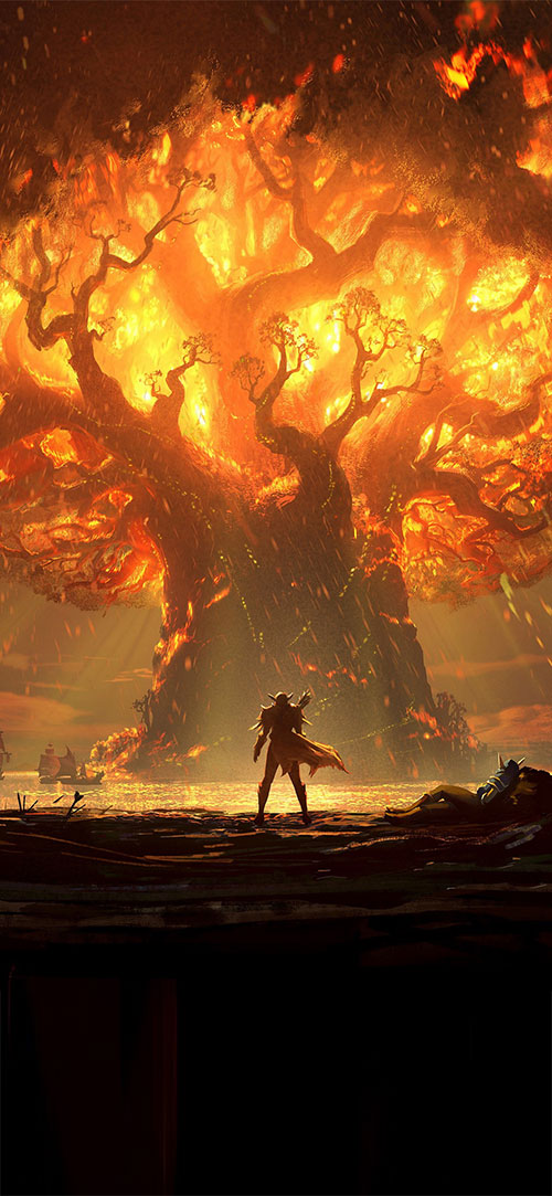 Fire-Apple-iPhone-X-Wallpaper