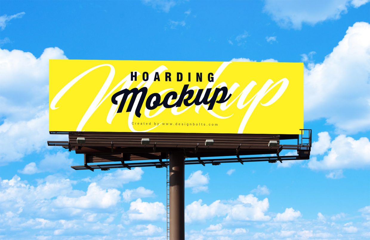 Download Free Outdoor Advertisement Blank Hoarding / Billboard ...