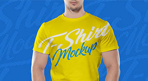 Free-Fit-Man-Half-Sleeves-T-shirt-Mockup-PSD-3