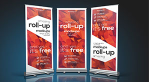 35+-Best-Free-X-Stand,-Flag-&-Roll-up-Standing-Banner-Mockup-PSD-Files