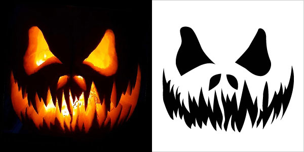 5 Scary Pumpkin Face Stencil Pattern Ideas 2018