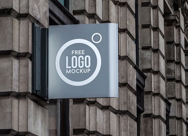 Download 60 Free Best Outdoor Wall Hanging Mounted Shop Sign Mockup Psd Files PSD Mockup Templates