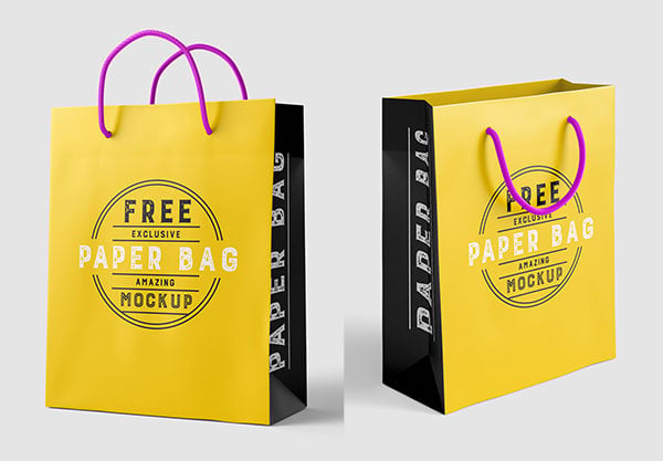 Download 50 High Quality Free Shopping Bag Mockup PSD Files