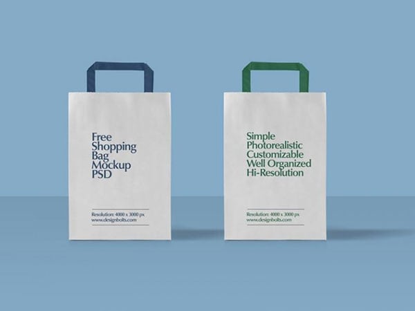 Download 50 High Quality Free Shopping Bag Mockup Psd Files
