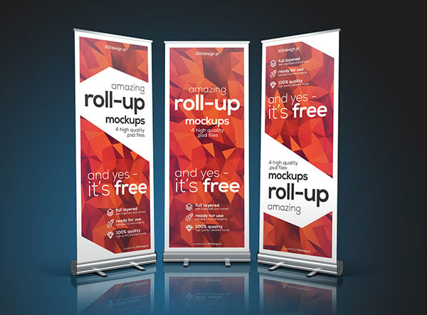 Download 35 Best Free X Stand Flag Roll Up Standing Banner Mockup Psd Files