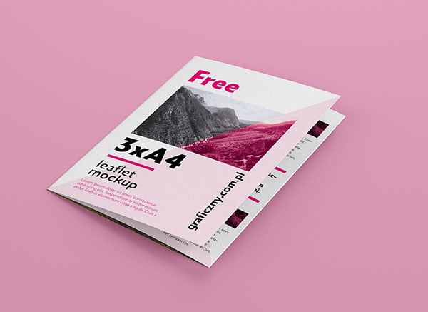 Download 40 Best Free Tri Fold 3 Panel Brochure Mockup Psd Files