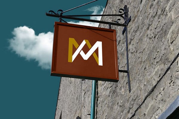 Download 60 Free Best Outdoor Wall Hanging Mounted Shop Sign Mockup Psd Files PSD Mockup Templates
