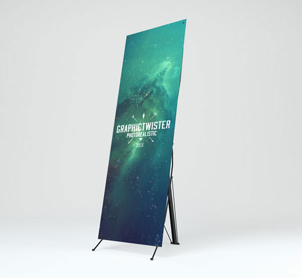 Download 35 Best Free X Stand Flag Roll Up Standing Banner Mockup Psd Files