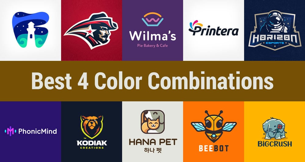 10 Best 4 Color Combination Ideas For Logo Design Free Swatches