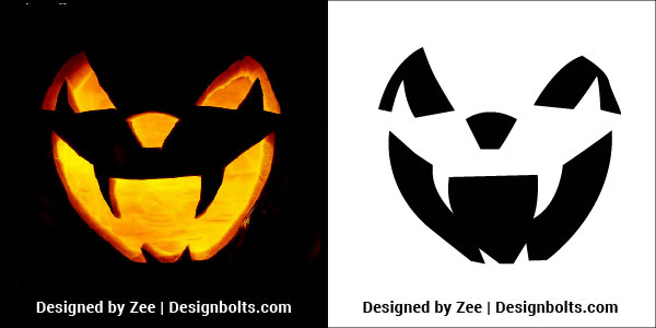 10 Free Scary Halloween Pumpkin Carving Stencils, Patterns, Faces ...