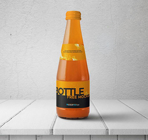 55 Best Free Glass &amp; Plastic Bottle Label Mockup PSD Files