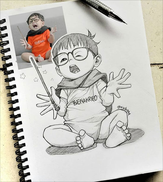 30+ Amazing Sketches of Strangers as Cartoon by Indonesian Artist Rudi