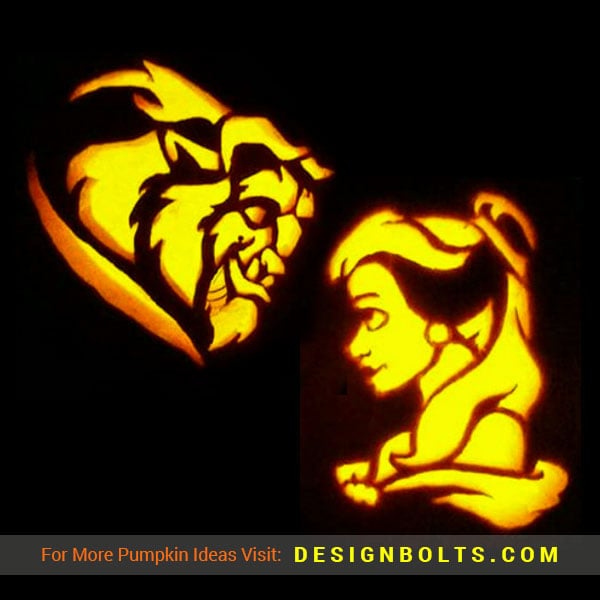 Beauty And The Beast Pumpkin Carving Stencils beauty-and-the-beast-pumpkin-carving-stencils
