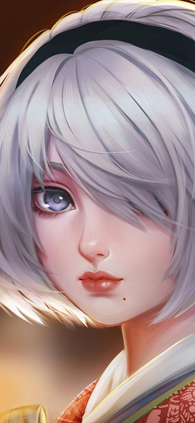 Beautiful-Girl-Digital-Art--iPhone-Xs-Wallpaper