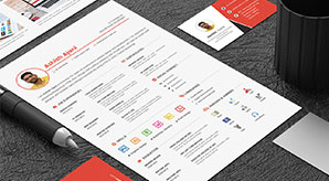 50-Free-Resume--CV-Template-In-Photoshop-PSD-Format-For-Graphic-&-Web-Designers