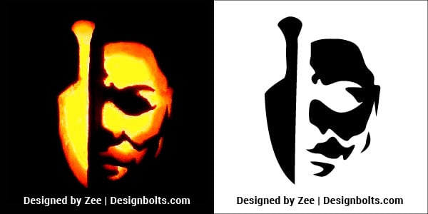 5 Trendy Pumpkin Carving Stencils / Printable Patterns / Designs ...