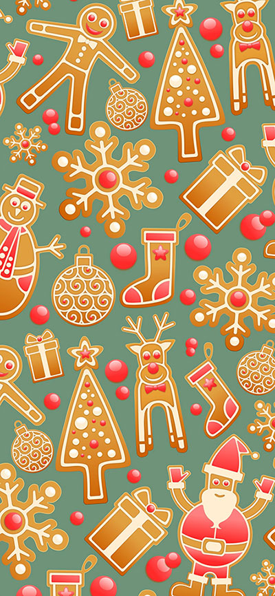 Gingerbread-iPhone-Xs-Max-Wallpaper