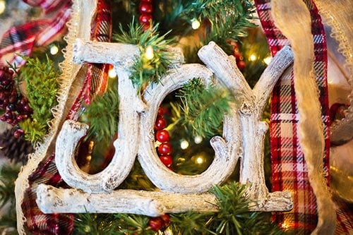 Joy-christmas-tree-typography
