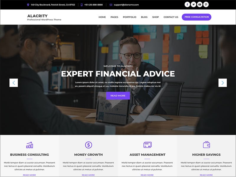 Alacrity-finance-WordPress-theme-finance-companies