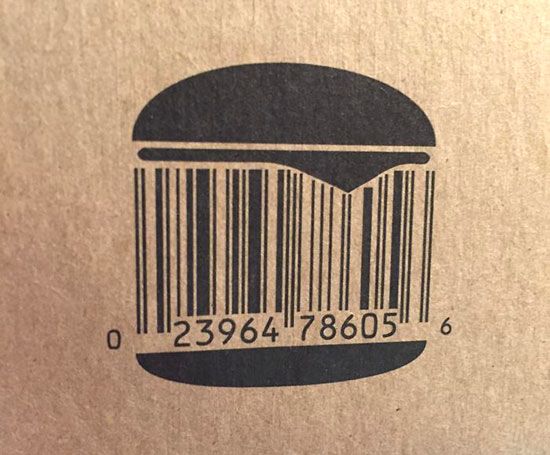 Barcode-on-Burger-Packaging