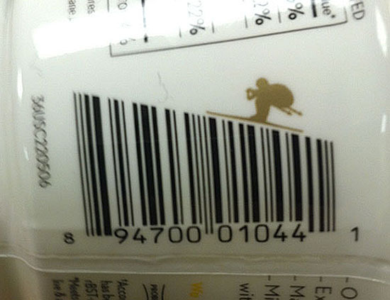 Barcode-on-a-Yogurt-Product