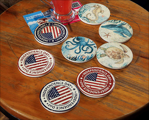 Ceramic-Coaster-Set-of-4,Absorbent-Stone-Coasters