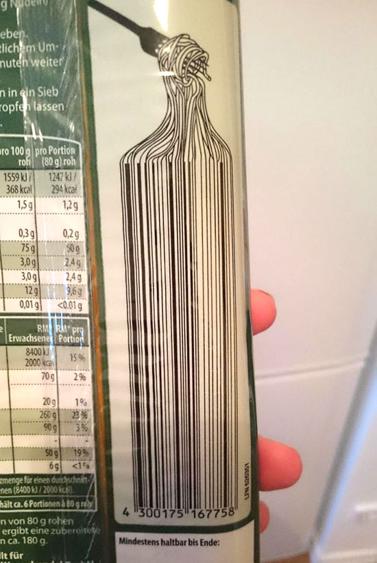 Clever-Barcode-Spaghetti-Packaging-barcode