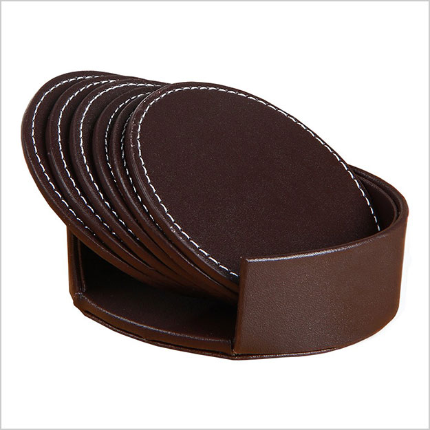 Coasters-Set-for-Drinks-(Leather)