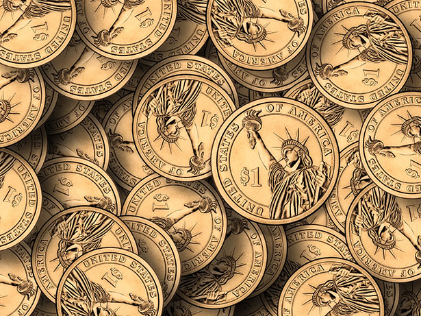 Dollar-Coins-Free-Stock-Photo
