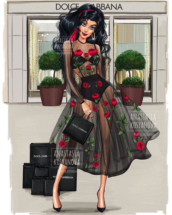 Esmeralda-Disney-Pricess-Illustration