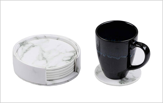 Homcomoda-Coasters-PU-Leather-Heat-Resistant-Marble-Coaster