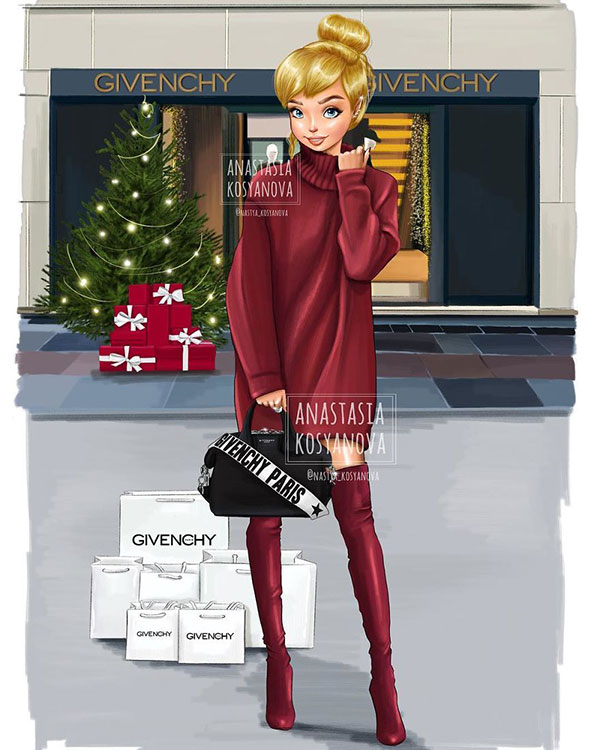 Tinkerbell-Disney-Pricess-Illustration