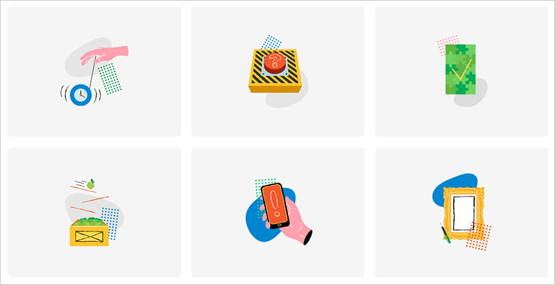 catchy illustrations