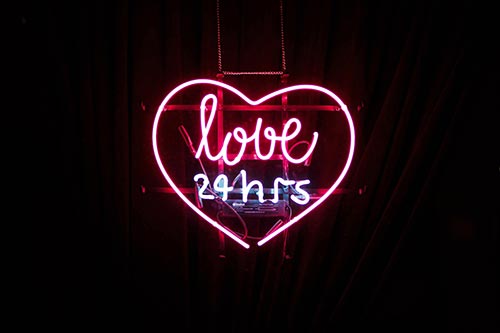 love-24-hours-neon-sign-stock-photo