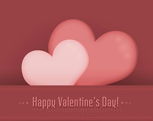 valentines-day-Card-two-hearts-stock-photo