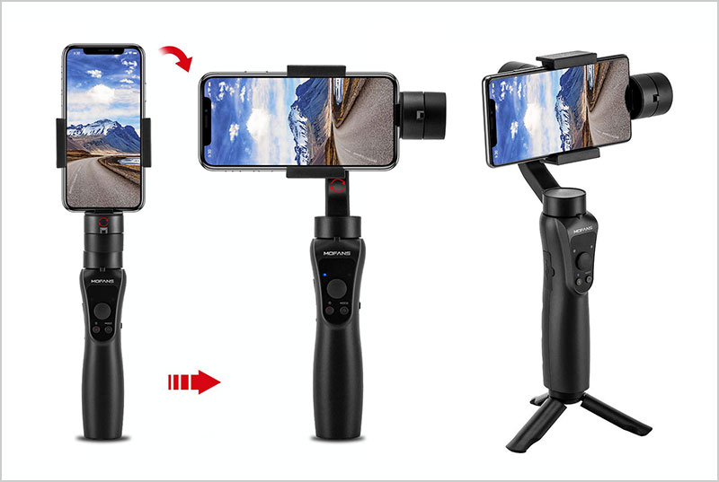 MOFANS-S5-3-Aixs-Handheld-Gimbal-Stabilizer-wTripod