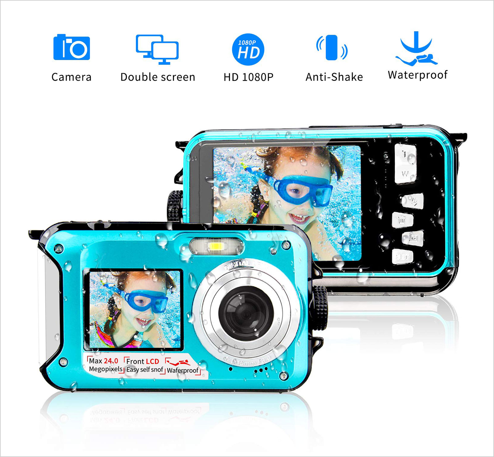 Underwater-Camera-24.0MP-Waterproof-Digital-Camera