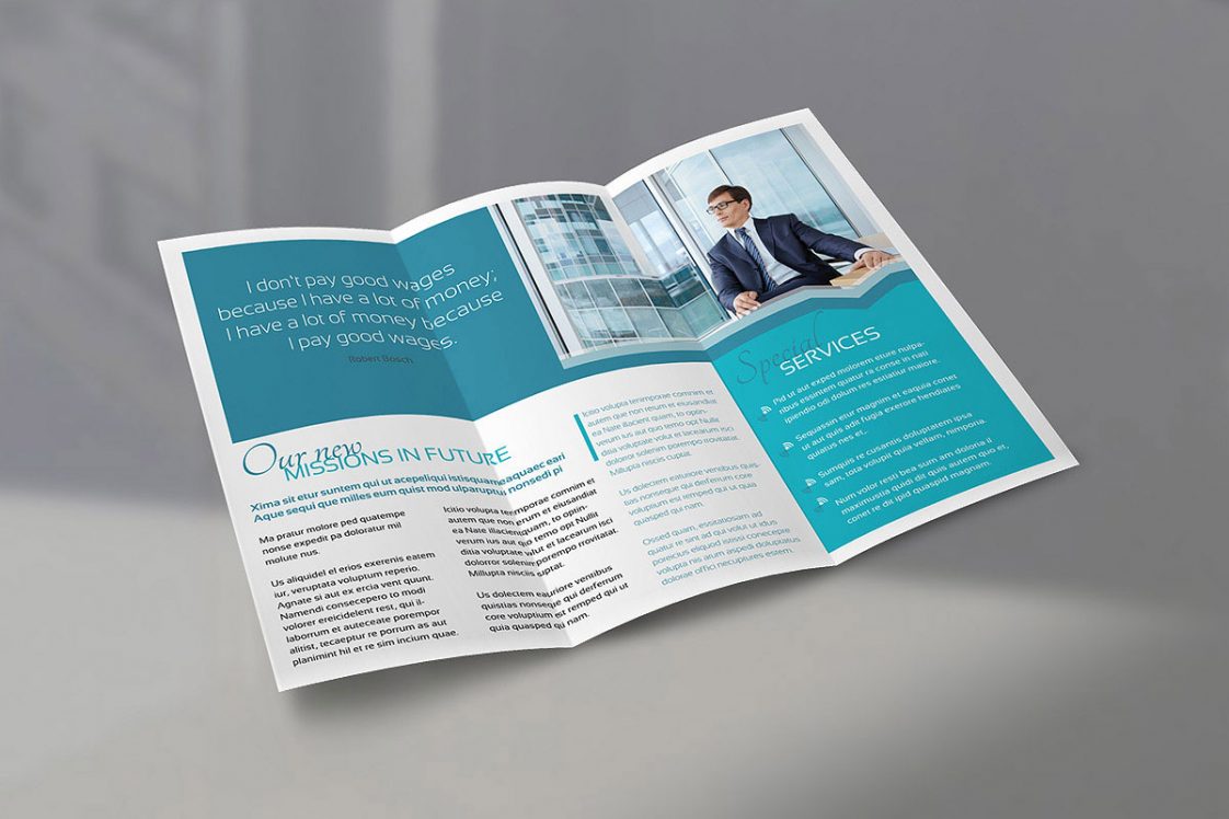 10 All Time Best Free TriFold Brochure Mockup PSD Files