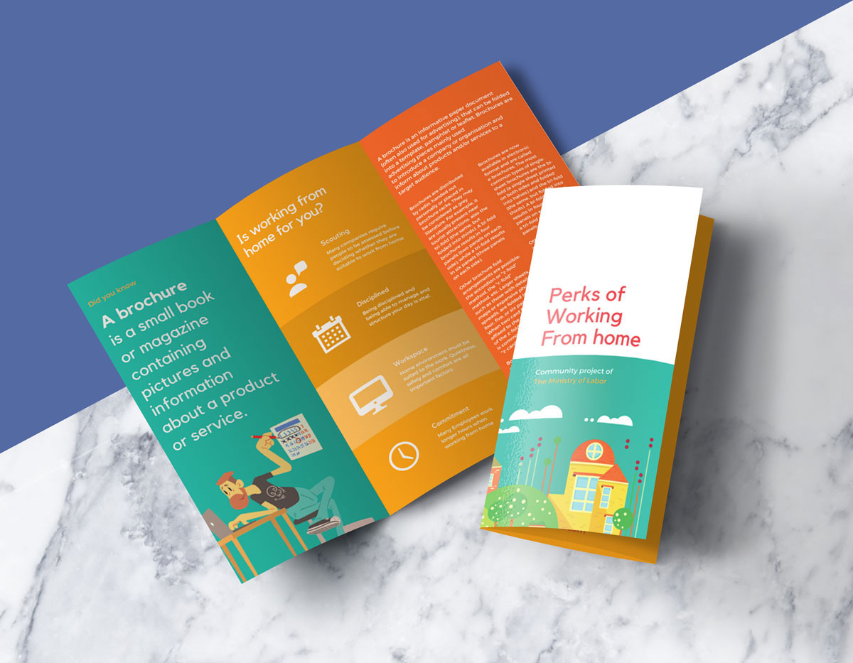 Download 10 All Time Best Free Tri-Fold Brochure Mockup PSD Files | Designbolts