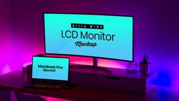 Free-Ultra-Wide-Screen-LCD-&-MacBook-Pro-Mockup-PSD-2