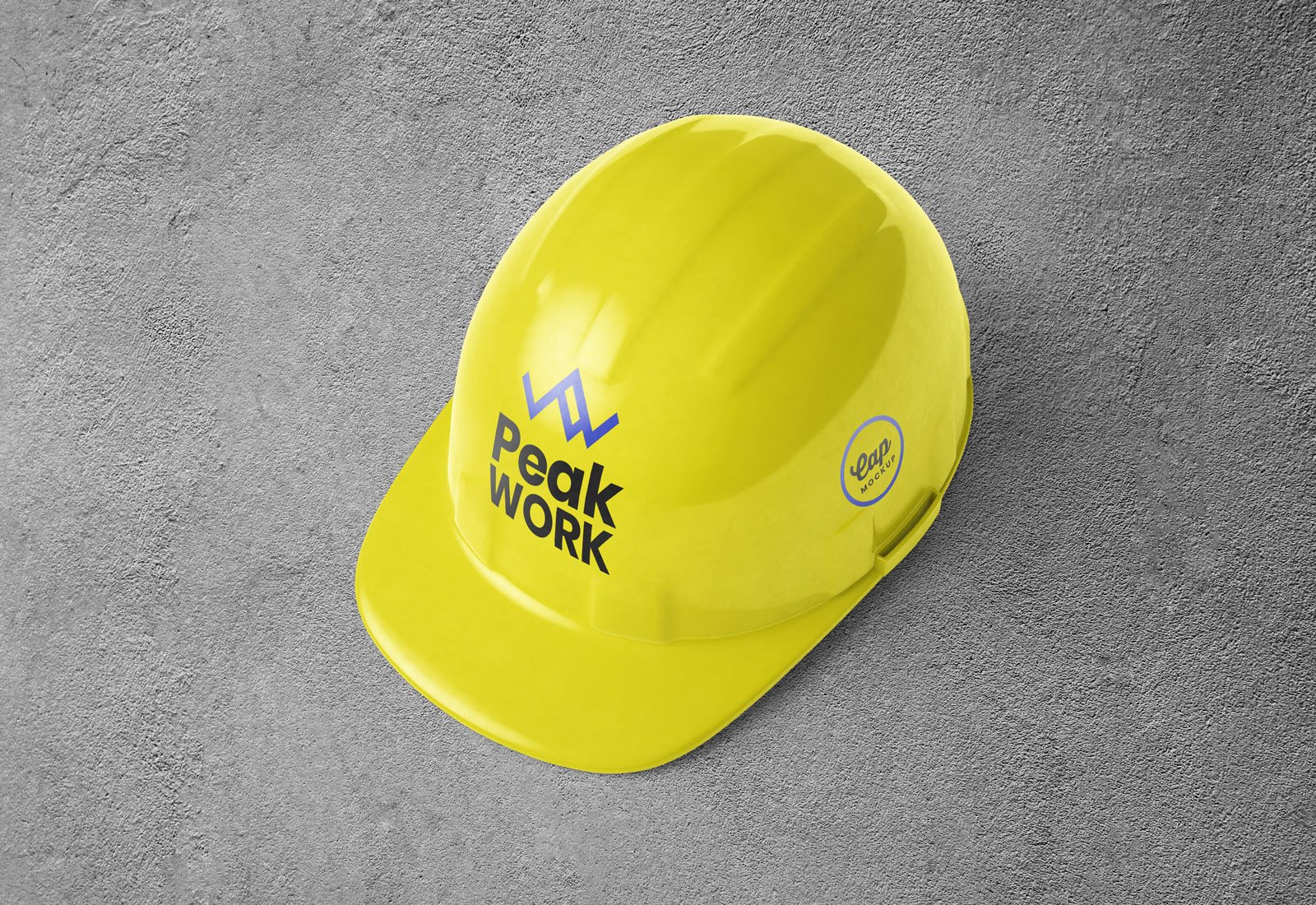 Download Free Construction Safety Helmet Cap Mockup Psd Designbolts PSD Mockup Templates